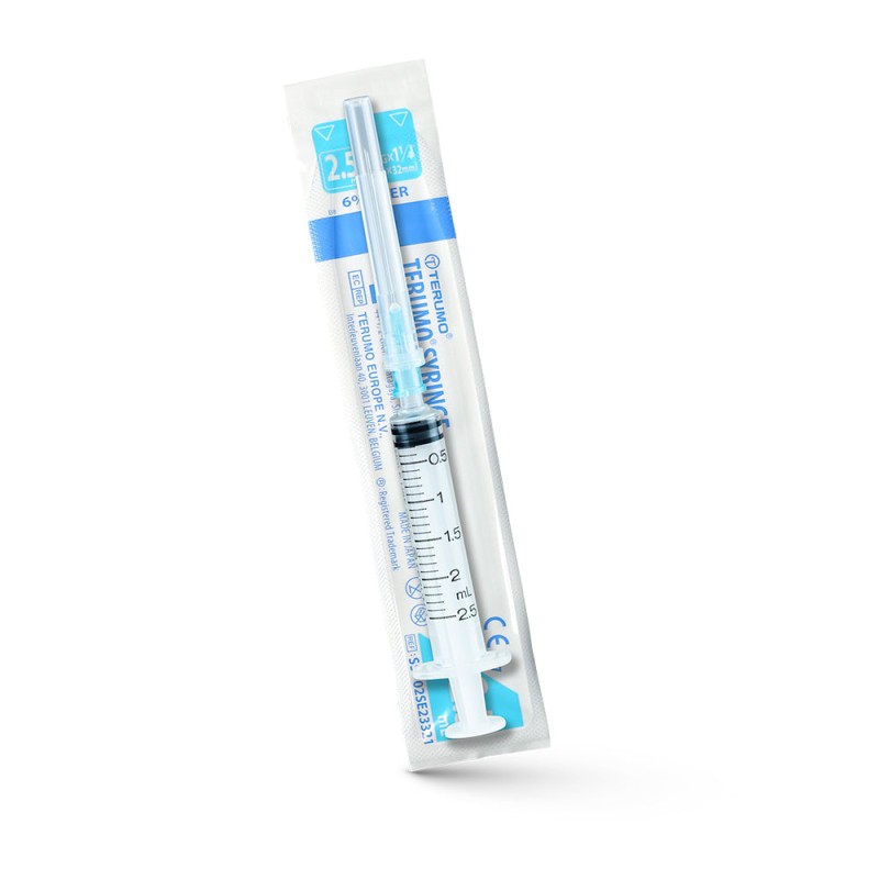 Terumo® 2.5ml (23G) Syringe with Needles (Pack Of 10)